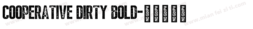 Cooperative Dirty Bold字体转换
